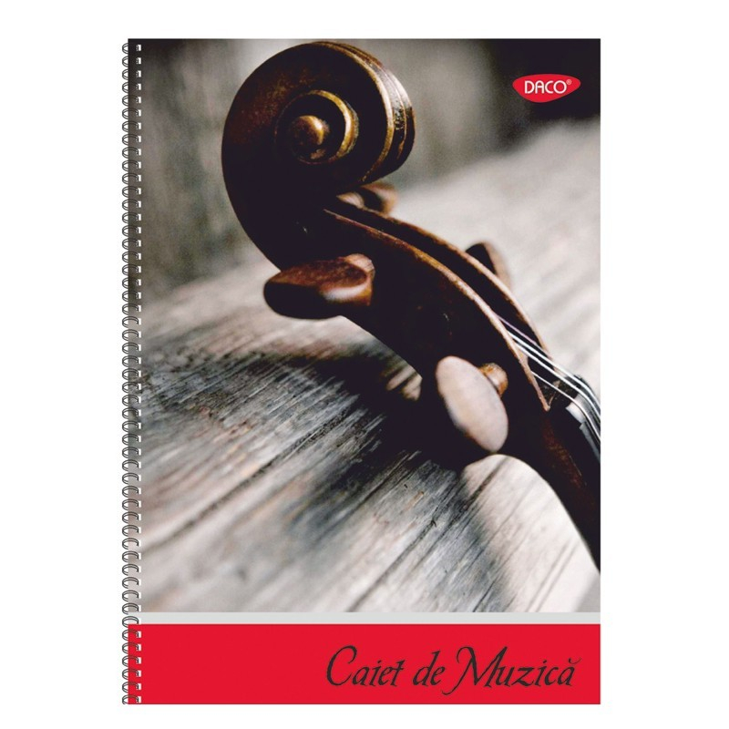 Caiet DACO Muzica A4 24 file spira liniatura muzicala [1]
