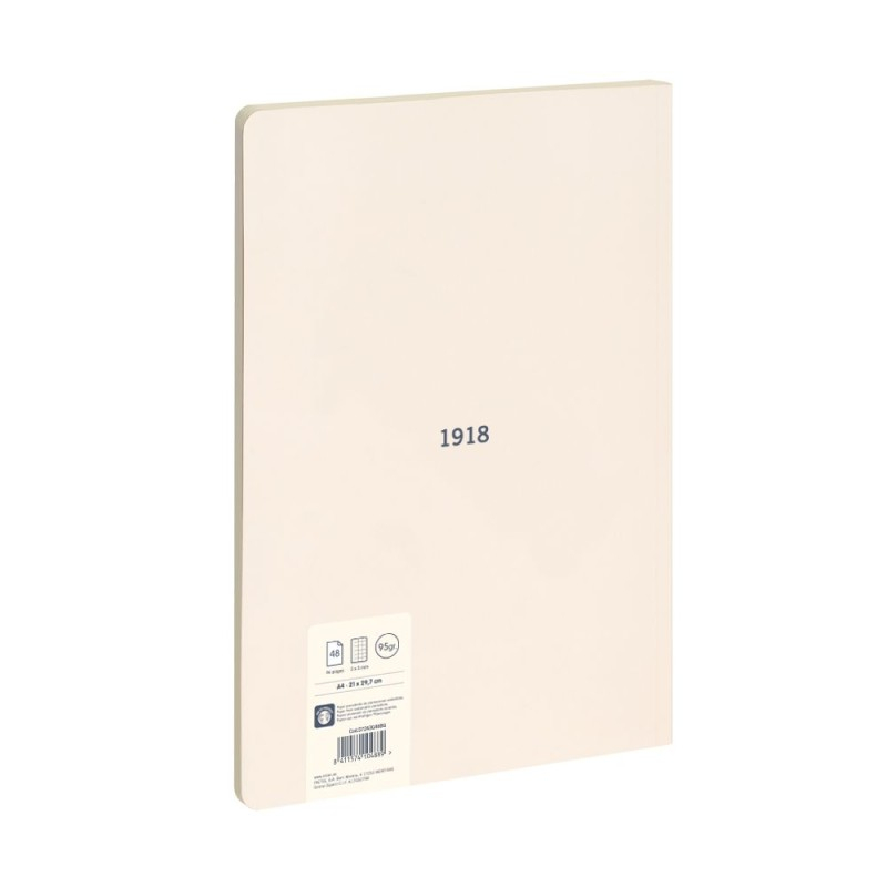 Caiet MILAN Serie 1918 A4, 48 file, matematica, cusut, coperta bej [3]