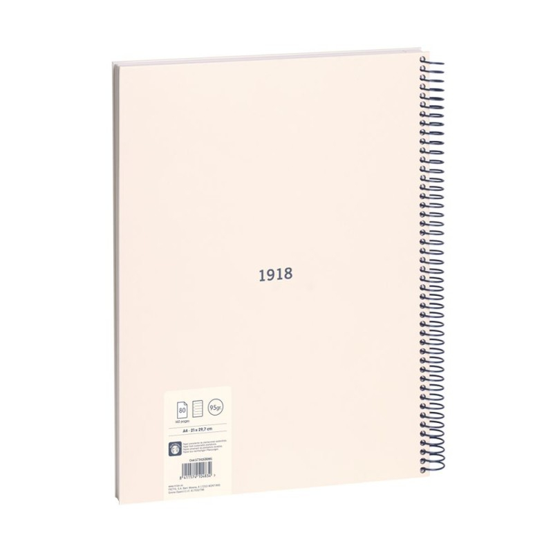 Caiet MILAN Serie 1918 A4 80 file dictando spira coperta carton rigida [3]