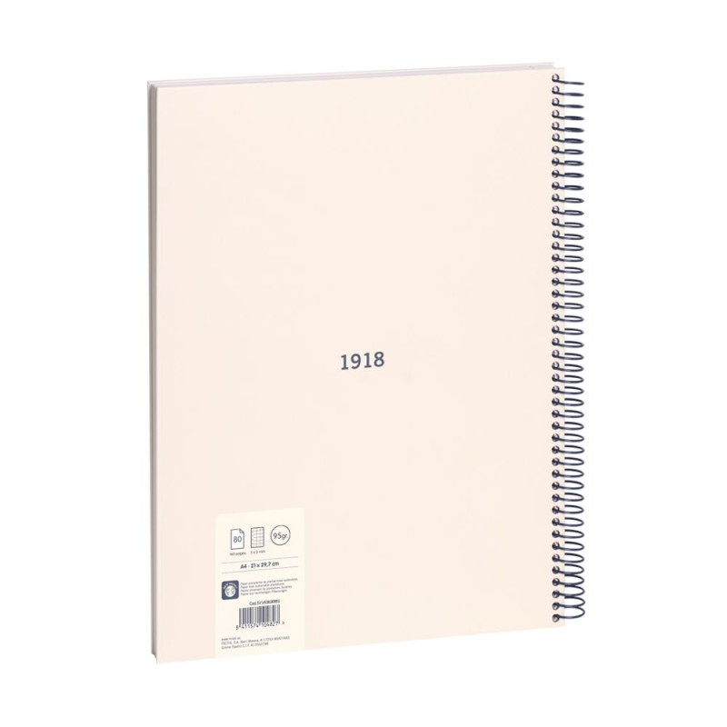 Caiet MILAN Serie 1918 A4 80 file matematica spira coperta carton [2]
