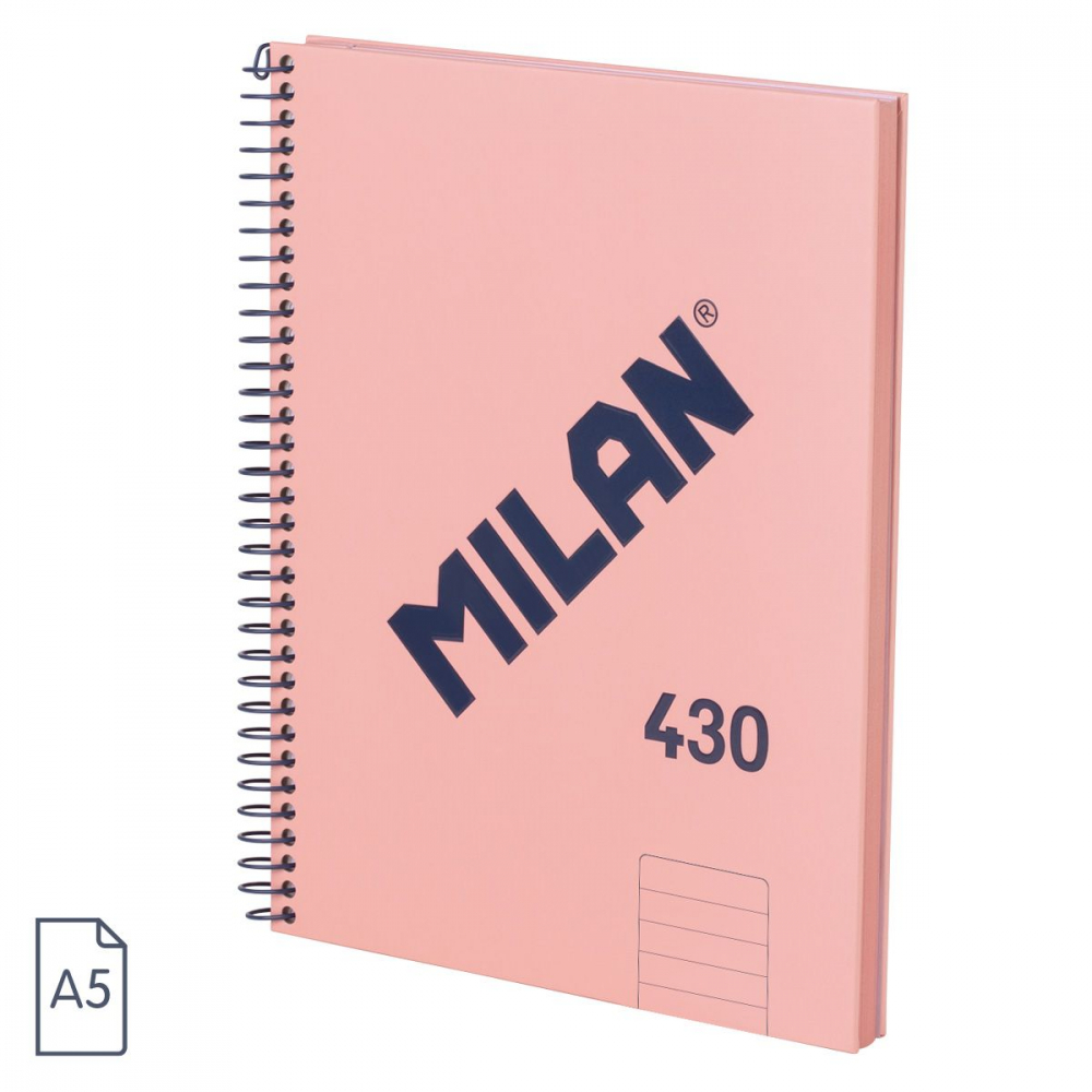 Caiet MILAN Serie 1918 A5 80 file dictando spira coperta carton rigida [1]