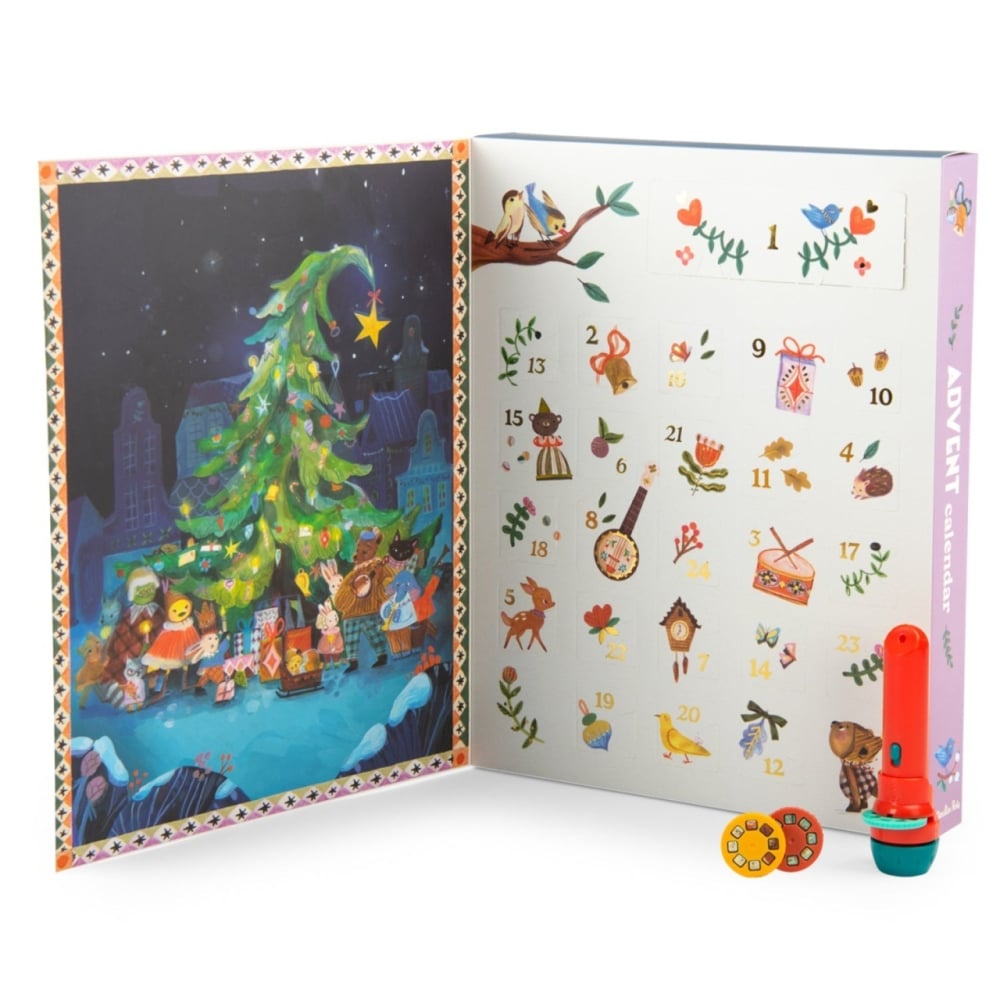 Calendar de Advent Lanterna si 23 de discuri cu povesti Minouchkas Moulin Roty [2]