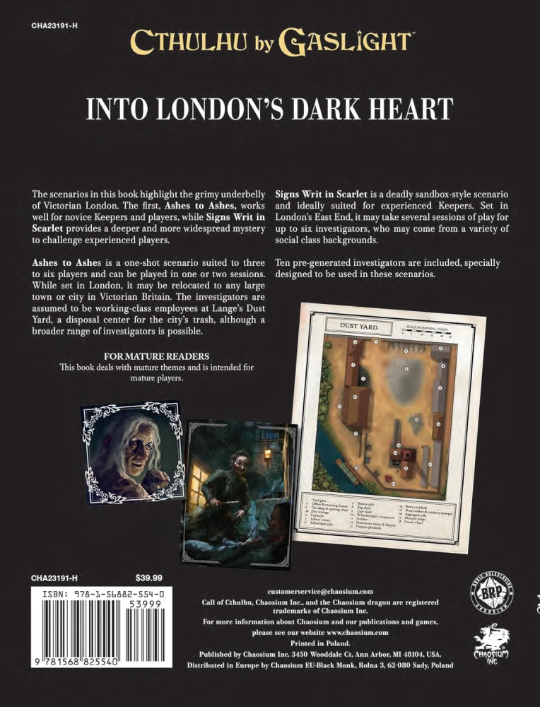 Call of Cthulhu Gaslight Dust & Blood RPG Book Chaosium [2]