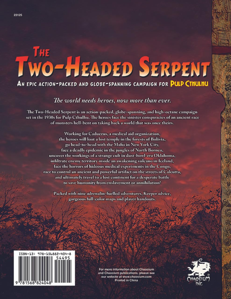 Call of Cthulhu: The Two-Headed Serpent Campaign Book - Pulp Cthulhu RPG [2]