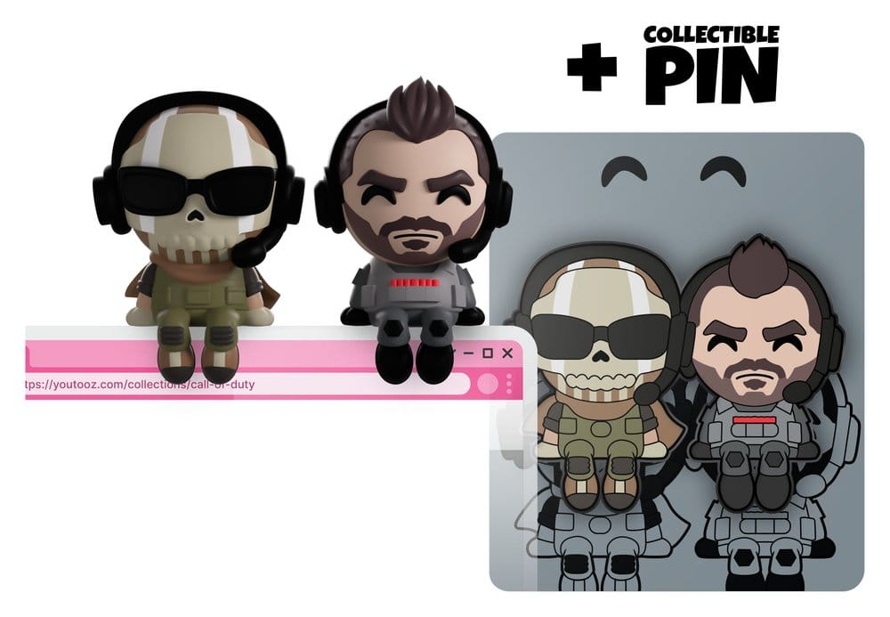 Call of Duty Vinyl Figures Ghost & Soap Monitor Buddiez 7 cm [4]