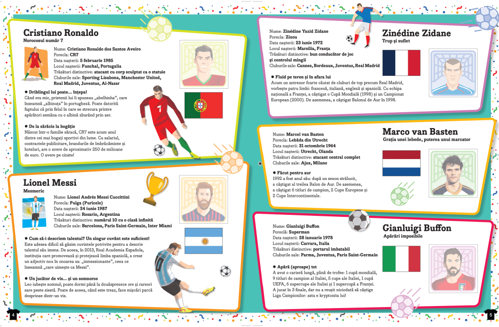 Campionii mondiali ai fotbalului – Carte cu abtibilduri 5+ ani [4]