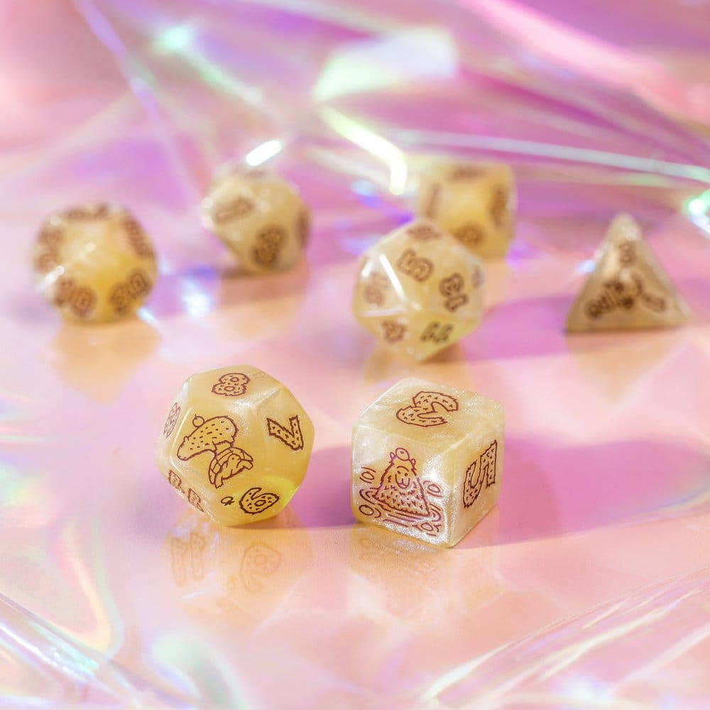 Capybara Dice Set of 7 Sleepie [5]