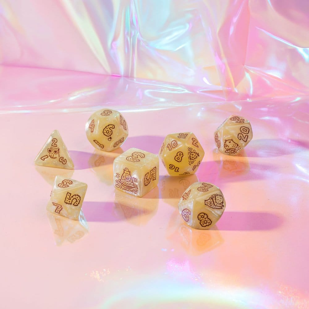 Capybara Dice Set of 7 Sleepie [2]
