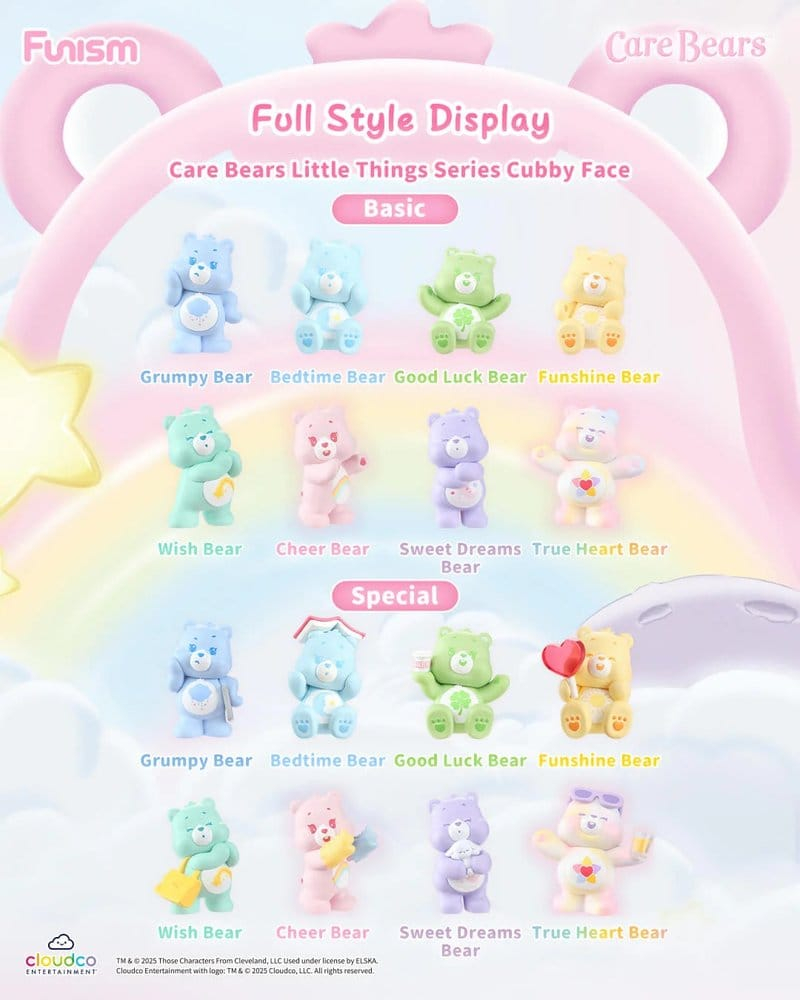 Care Bears Blind Box Mini Figures Little Things Cubby Face Series 5 cm Display (6) [3]