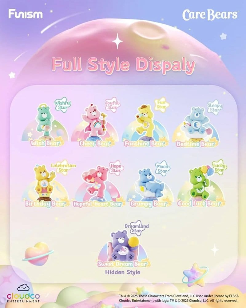 Care Bears Blind Box Mini Figures Planet of Joy Series 5 cm Display (6) [6]
