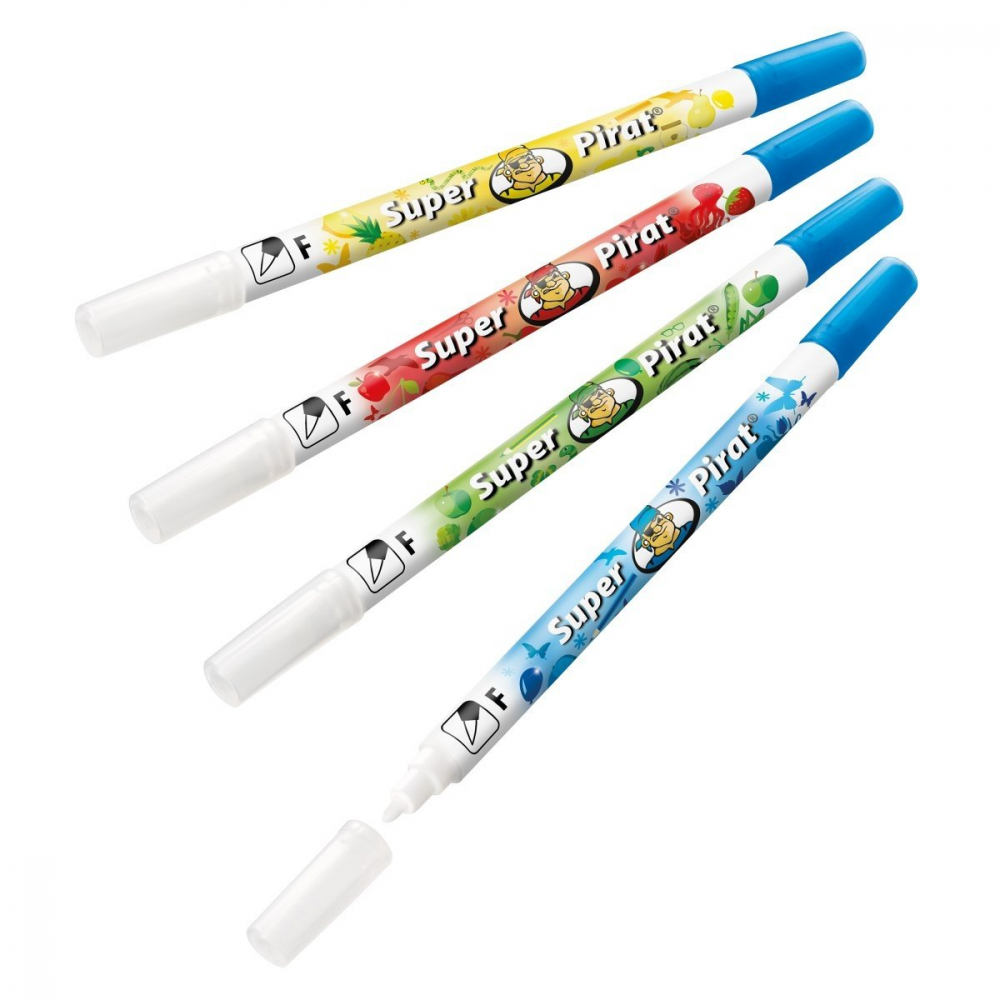 Carioca corectoare Super Pirat – varf F, pentru corecturi fine si rescriere [2]