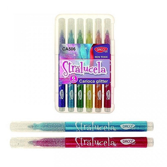 Carioca  glitter Stralucela DACO ,6 culori [1]