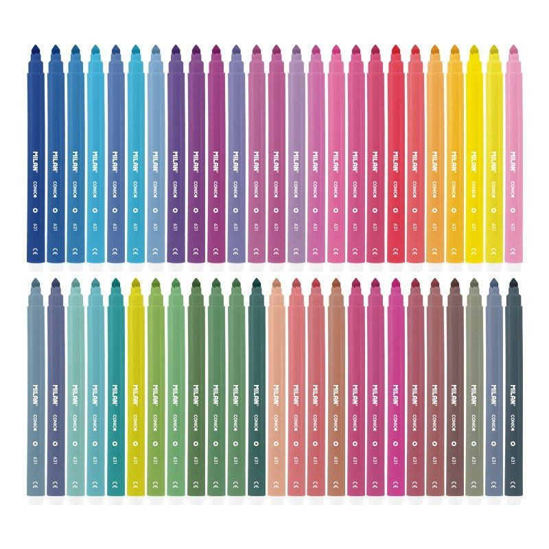 Carioci MILAN 50 culori – varf conic 5 mm, pe baza de apa [2]