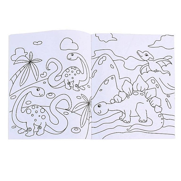 Carte de colorat Animale Fantasice 1 + autocolante [2]