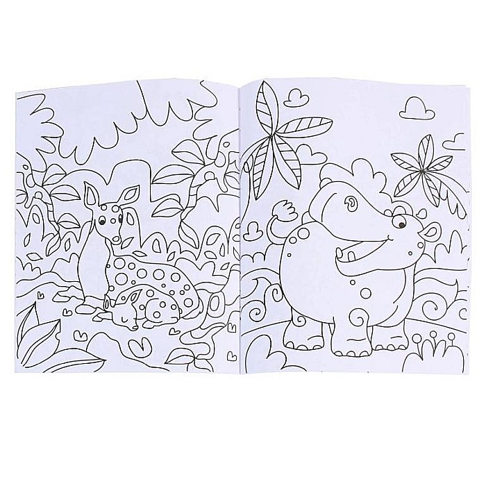 Carte de colorat Animale Fantasice 4 + autocolante [2]