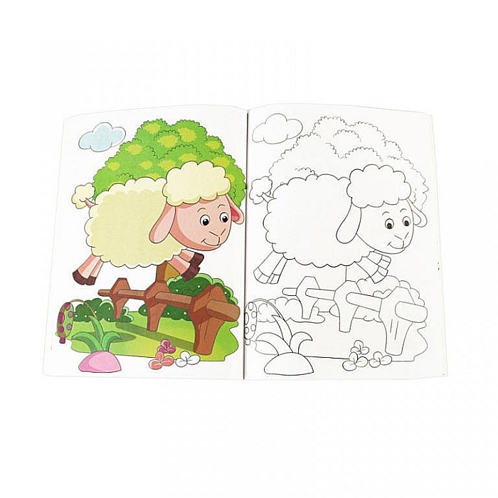 Carte de colorat Colorful Animals - Animale de la ferma [2]