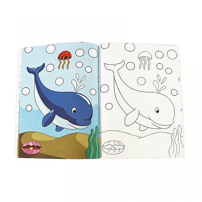 Carte de colorat Colorful Animals - Animale Marine [2]