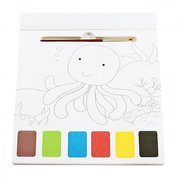Carte de colorat cu acuarele Ocean [2]