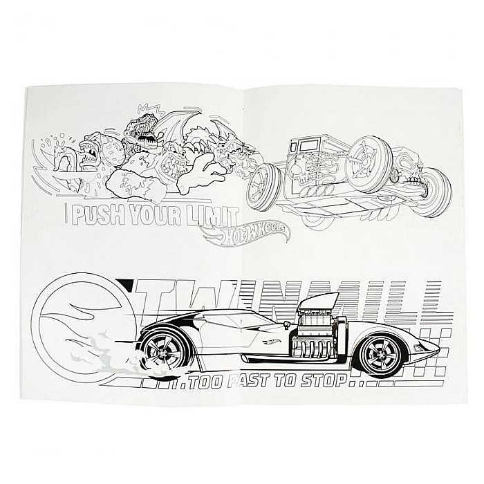 Carte de colorat Hot Wheels Racing Colours 2 [2]