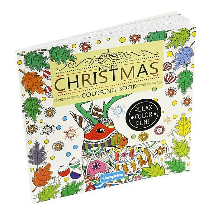 Carte de colorat Merry Christmas [1]