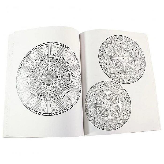 Carte de colorat pentru adulti Mindful Mandalas 1 [2]