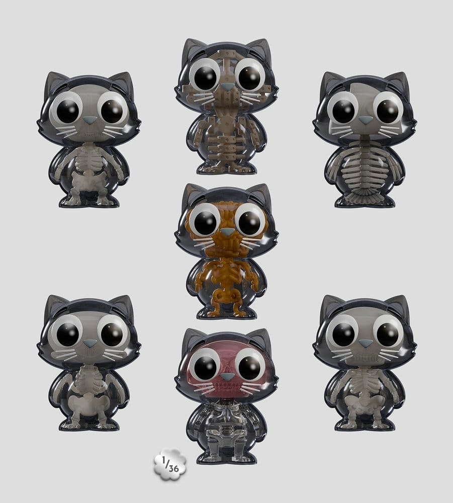 Catscans Mini Figures S2 Bare Bones 6 cm Blind Box Display (6) [12]