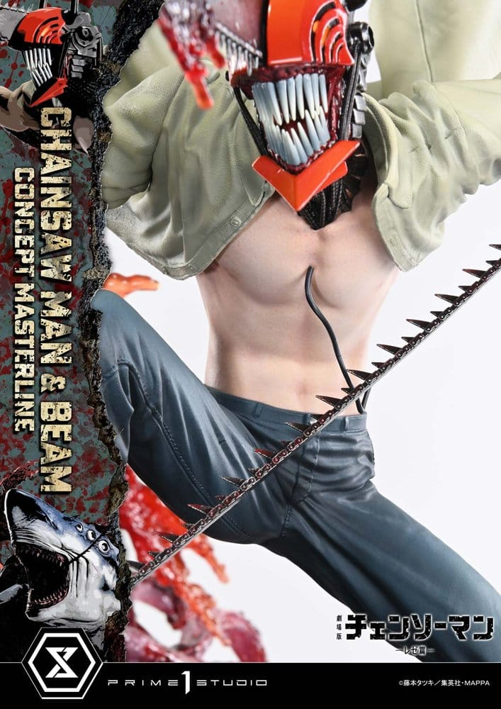 Chainsaw Man Concept Masterline Series Statue 1/6 Chainsaw Man & Beam Bonus Version 73 cm [18]