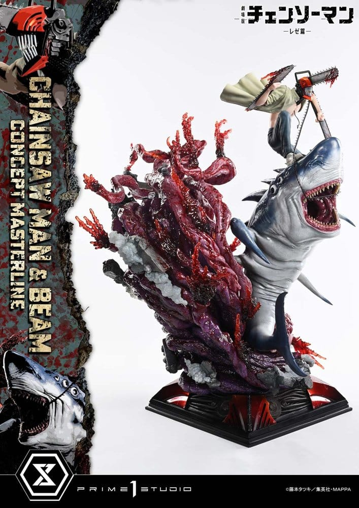 Chainsaw Man Concept Masterline Series Statue 1/6 Chainsaw Man & Beam Bonus Version 73 cm [15]