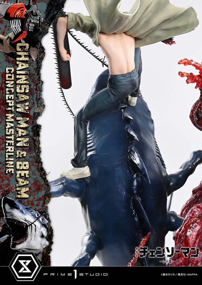 Chainsaw Man Concept Masterline Series Statue 1/6 Chainsaw Man & Beam Bonus Version 73 cm [19]