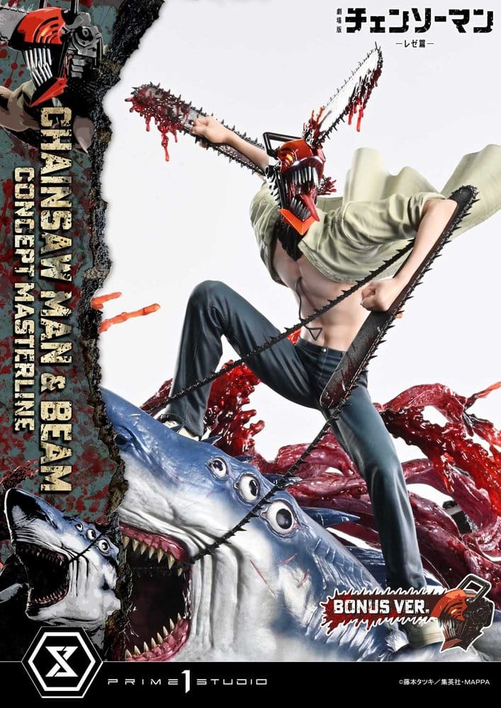 Chainsaw Man Concept Masterline Series Statue 1/6 Chainsaw Man & Beam Bonus Version 73 cm [10]