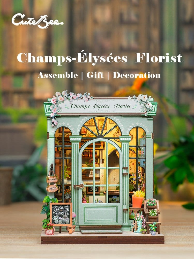 Champs-Élysées Florist - DIY Miniature House Kit cu LED [3]