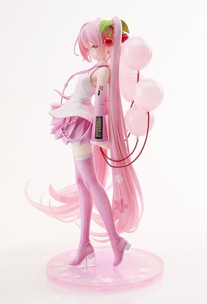 Character Vocal Series 01: Hatsune Miku G.S. Collection [SC] PVC Figure 1/7 Sakura Miku: GSC Illustration Contest Ver. 26 cm [4]