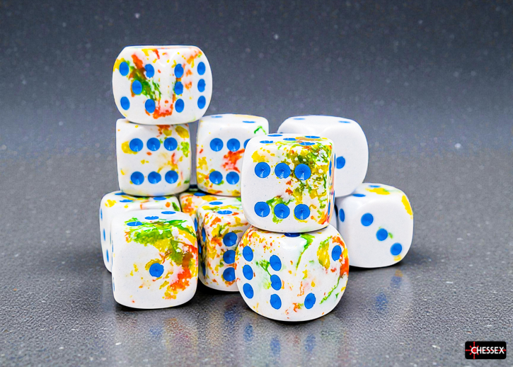 Chessex Brush Breezy Blue Block 12 Zaruri D6 [2]