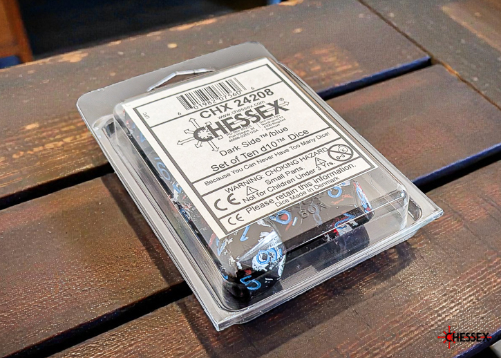 Chessex Brush Dark Side Blue Set 10 Zaruri D10 [2]