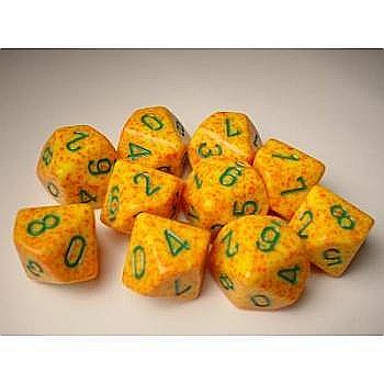 Chessex Speckled Polyhedral Ten d10 Set - Lotus [1]