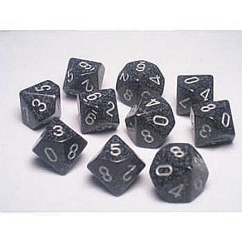 Chessex Speckled Polyhedral Ten d10 Set - Ninja [1]