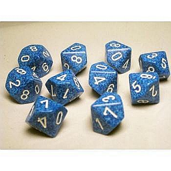 Chessex Speckled Polyhedral Ten d10 Set - Water [1]