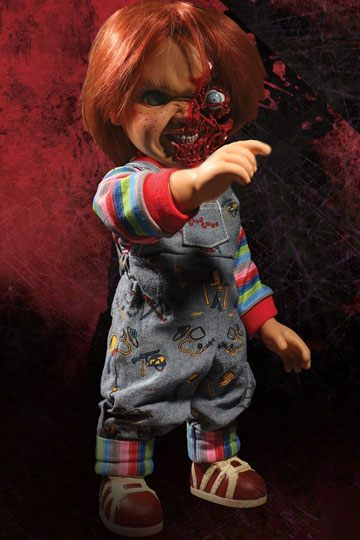 Child's Play 3 Designer Series Talking Pizza Face Chucky 38 cm [7]
