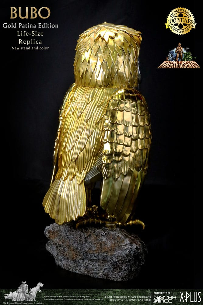 Clash of the Titans Statue Ray Harryhausens Bubo Gold Patina Edition Deluxe Ver. 34 cm [5]