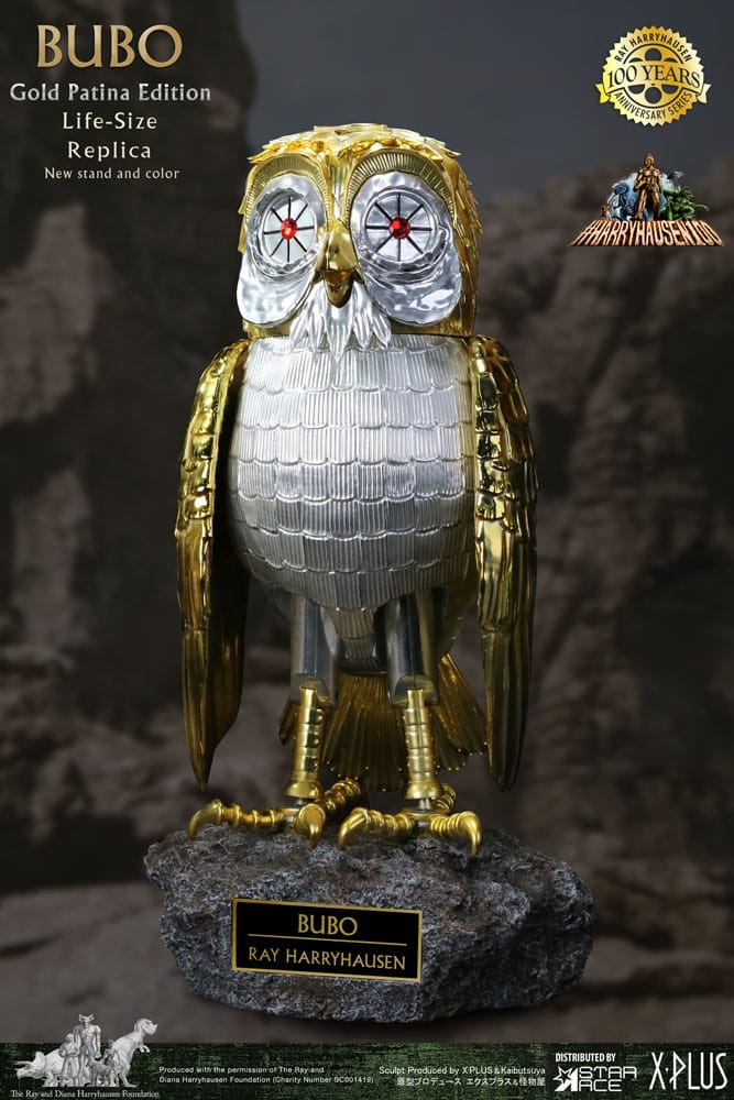 Clash of the Titans Statue Ray Harryhausens Bubo Gold Patina Edition Deluxe Ver. 34 cm [2]