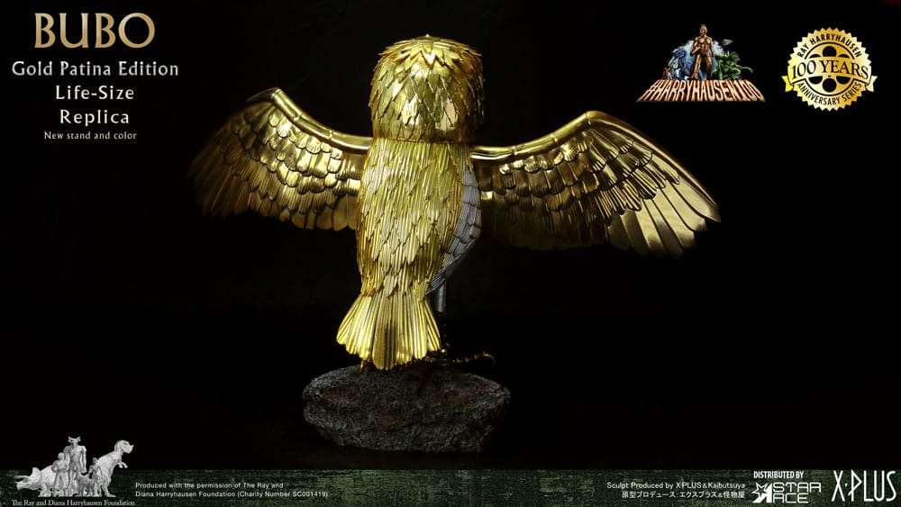 Clash of the Titans Statue Ray Harryhausens Bubo Gold Patina Edition Deluxe Ver. 34 cm [9]