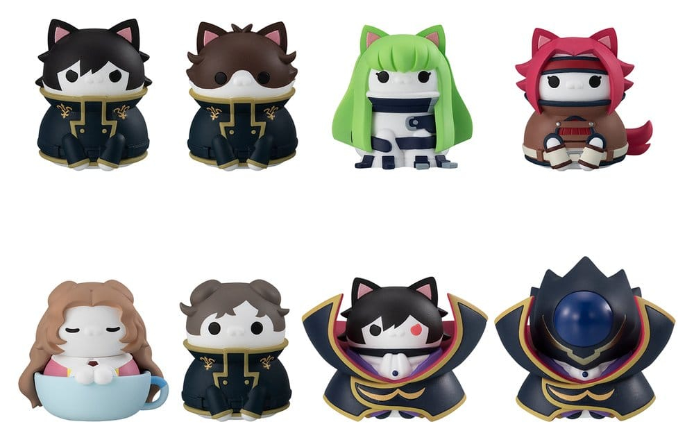 Code Geass: Lelouch of the Rebellion Mega Cat Project Mini Figures Code Genyass 3 cm Blind Box Assortment (8) [14]