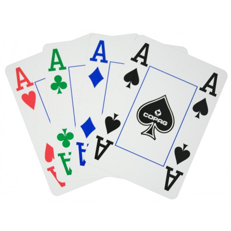 Copag - 4 Colour Poker Cards Albastru [2]