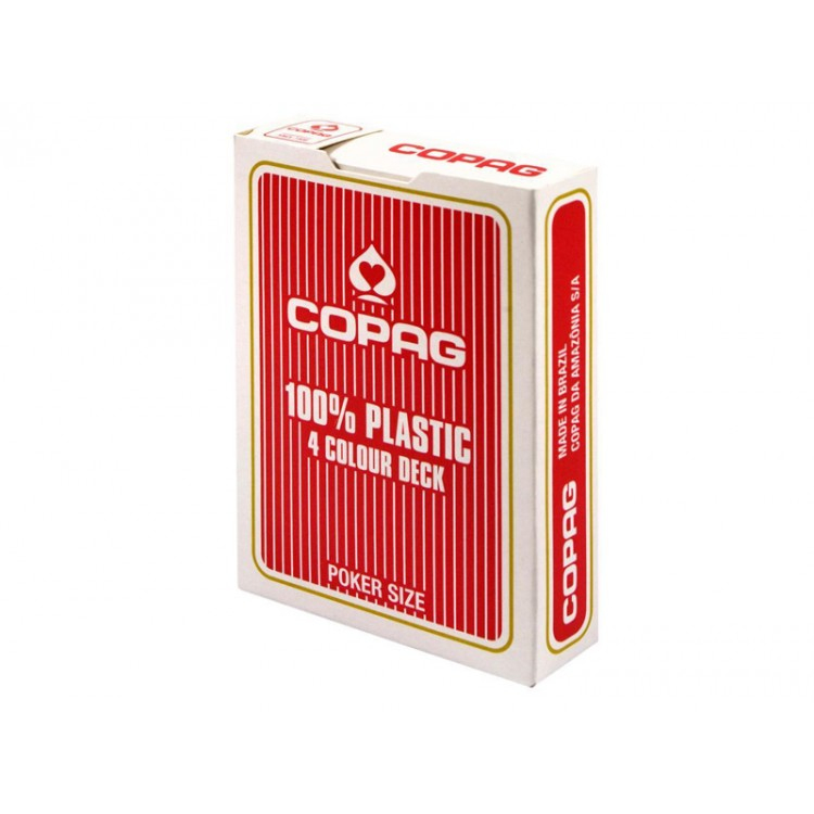 Copag - 4 Colour Poker Cards Rosu [2]