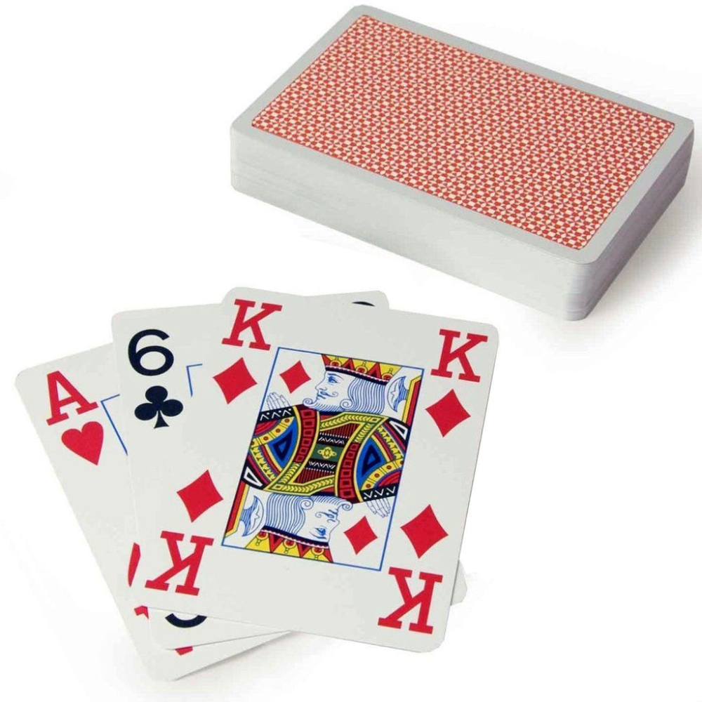 Copag – 4 Corner Jumbo Poker Playing Cards (Red / Blue) [4]