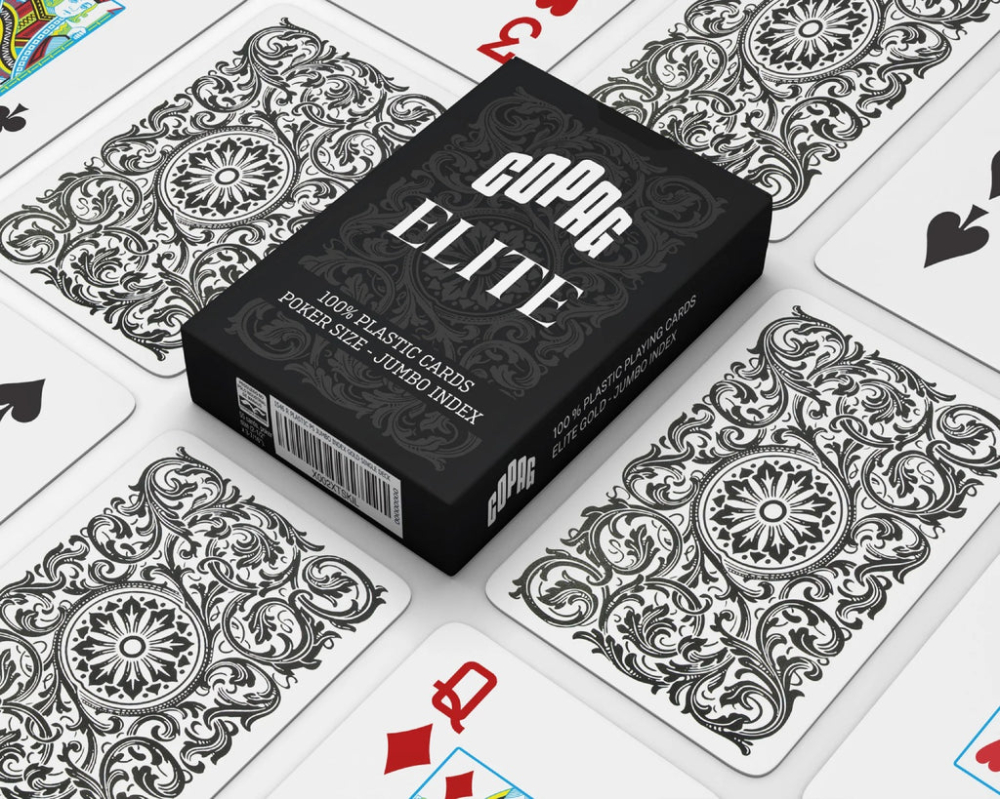 Copag – Elite Poker Size Jumbo Playing Cards Black [2]