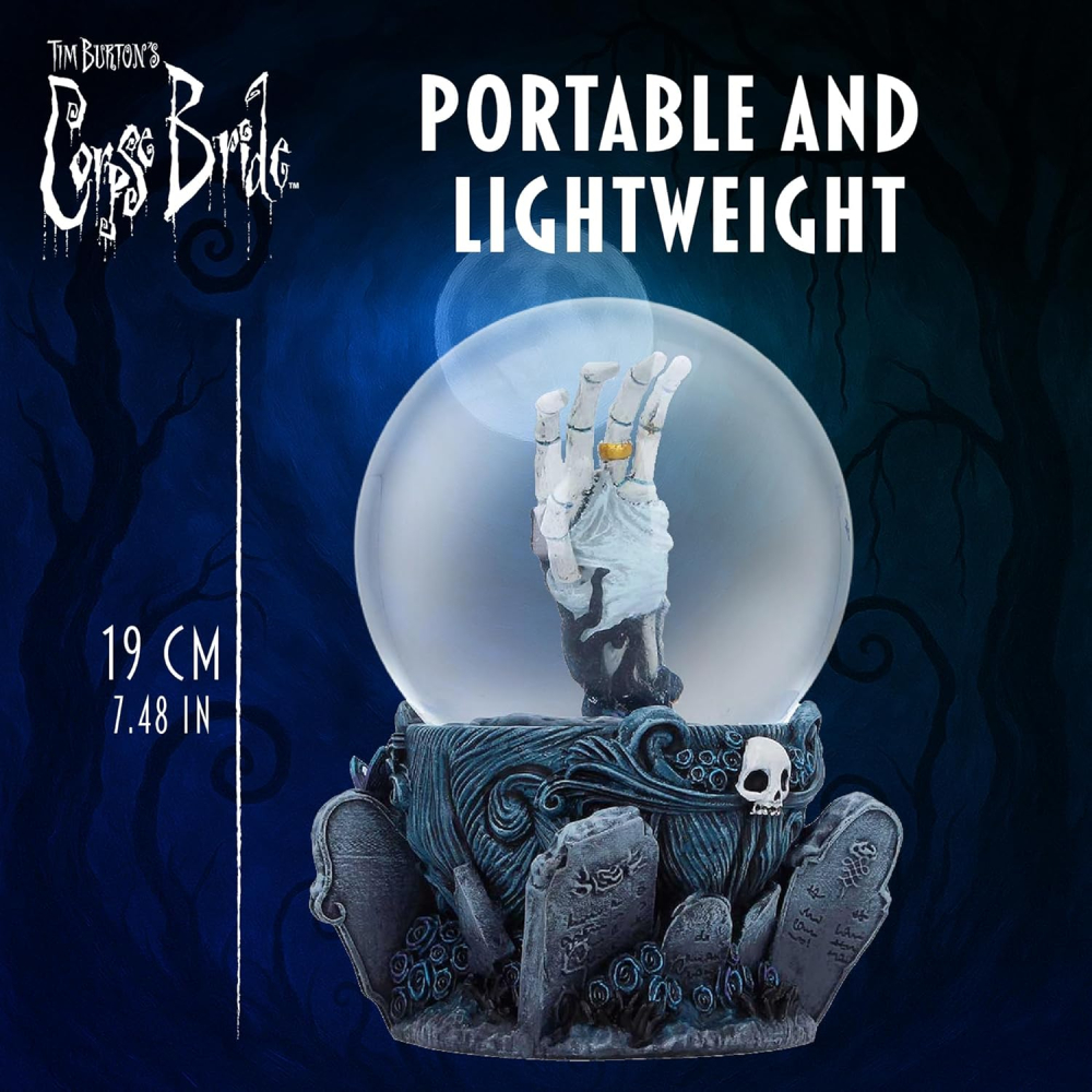 Corpse Bride Snow Globe Emily's Hand - Glob Decorativ Oficial [5]