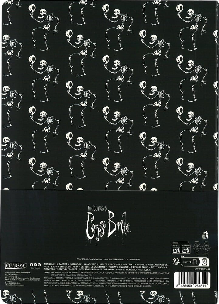 Corpse Bride Softcover Notebook Skeleton ver. A 21 cm [3]