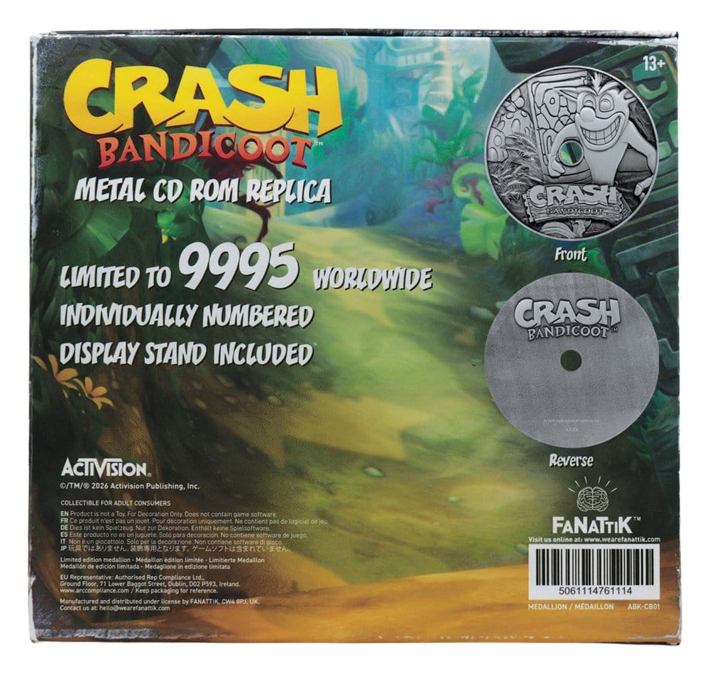 Crash Bandicoot Replica Metal CD-ROM Collectible Limited Edition 11 cm [5]