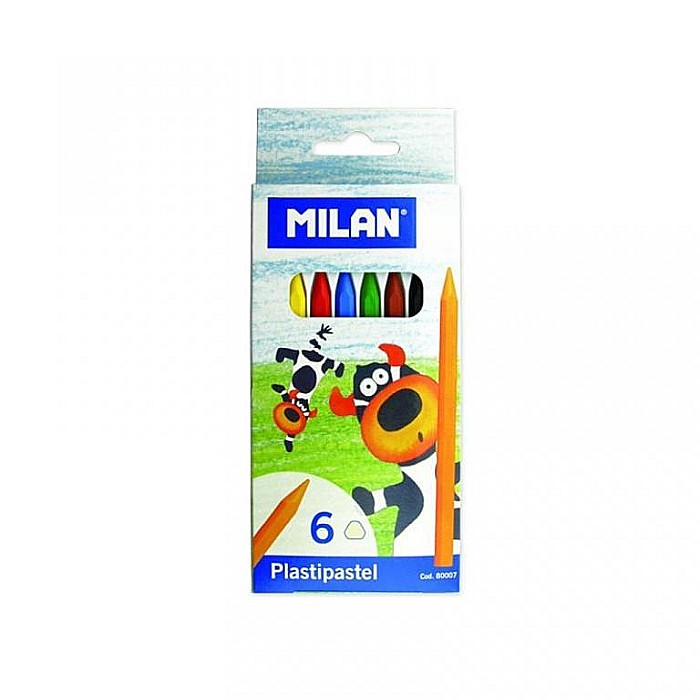 Creioane colorate 6 culori cerat MILAN [1]